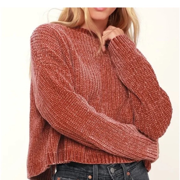Blank NYC Sweaters - Blank NYC Revolve Sweater Chenille Knit Pink- S